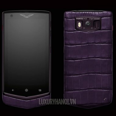 Vertu Constellation Extraordinary Pure Plum Alligator 