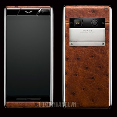 Vertu Aster Cognac Ostrich 