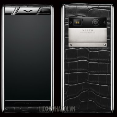 Vertu Aster Diamonds Black Alligator