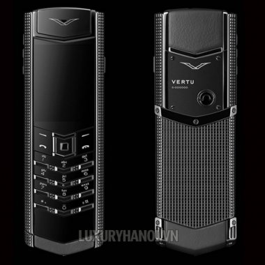 Vertu Signature S Clous de Paris Stainless Steel Black