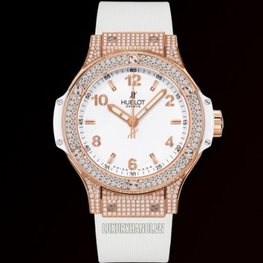 Hublot Big Bang 38mm Red Gold White Pave 361.PE.2010.RW.1704