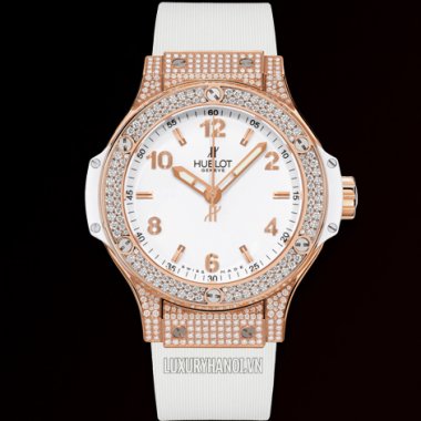 Hublot Big Bang 38mm Red Gold White Pave 361.PE.2010.RW.1704