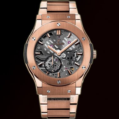 Hublot Classic Fusion Classico Ultra-thin Skeleton King Gold 545.OX.0180.OX