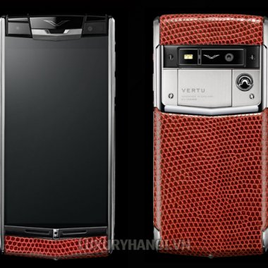 Vertu Signature Touch Dark Scarlet Lizard