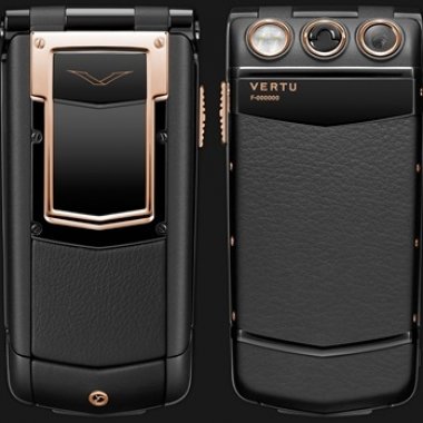 Vertu Ayxta Black PVD Red Gold Mix Metals cũ đẹp