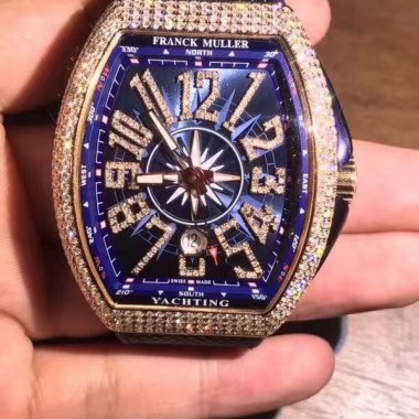 Franck Muller Vanguard Yachting Rose Gold Diamonds V41 Lên Kim Cương