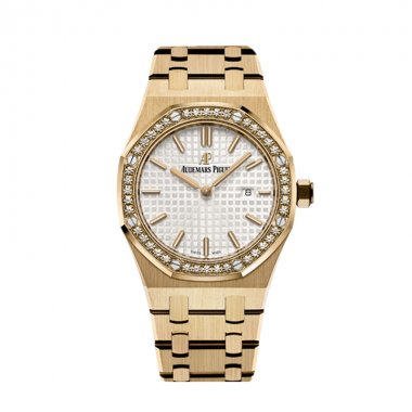 Đồng Hồ AUDEMARS PIGUET Royal Oak Silver Dial Ladies Yellow Gold 33mm 67651BA.ZZ.1261BA.01