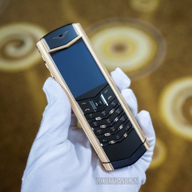 Vertu Signature S Clous de Paris Red Gold 95%