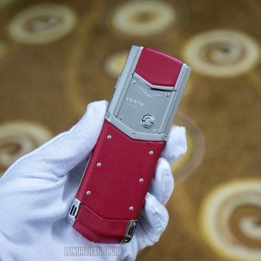 Vertu Signature S Red Calf Mới 95%