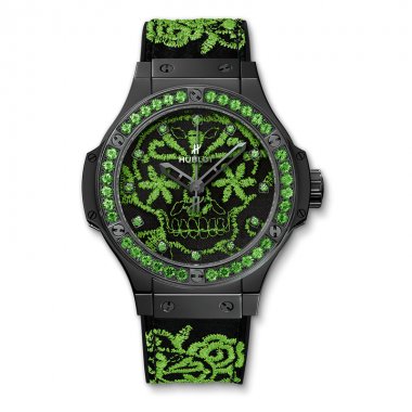 Đồng hồ Hublot Big Bang Broderie Sugar Skull Fluo Malachik Green 343.CG.6590.NR.1222, 41mm