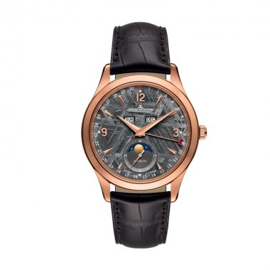 JAEGER LECOULTRE MASTER CALENDAR MOONPHASE METEORITE DIAL ROSE GOLD 