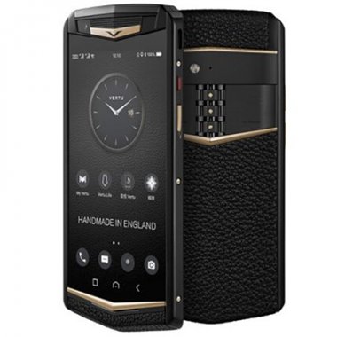 Vertu Aster P Gold Black Calf