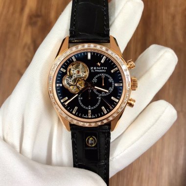 Zenith Chronomaster El Primero Open Rose Gold & Diamonds 42mm 22.2080.4061/21.C496