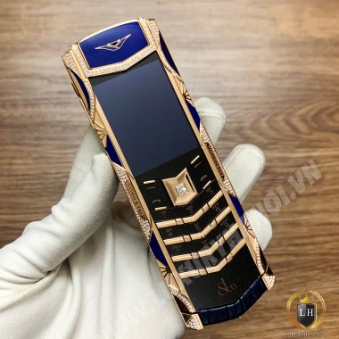 Vertu Signature S Jacob & Co Rose Gold Diamonds Navi Alligator 