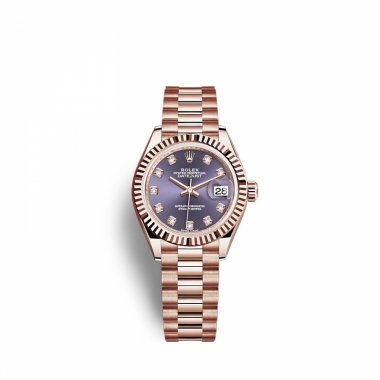 Đồng hồ Rolex 279175 Rose Gold 28mm Purple Diamond Dial President
