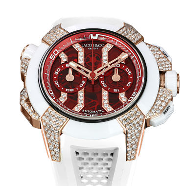 Đồng Hồ Jacob & Co Epic X Chrono Pave High Jewelry Masterpieces EC412.42.RW.RR.F