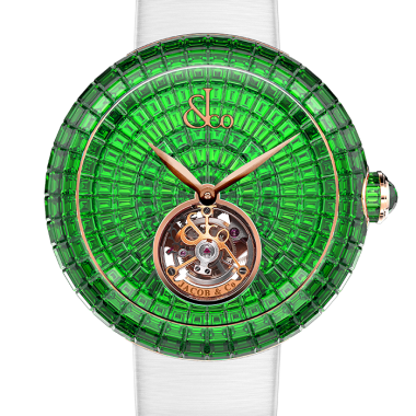 Đồng Hồ Jacob & Co Brilliant Flying Tourbillon Tsavorites High Jewelry Masterpieces BT543.40.BZ.BZ.B