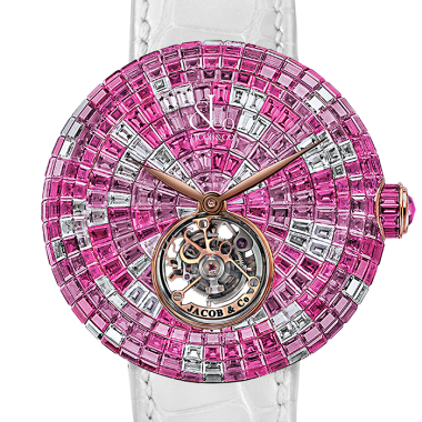 Đồng Hồ Jacob & Co Brilliant Flying Tourbillon Pink Camo High Jewelry Masterpieces BT543.40.CP.CP.B