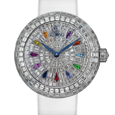 Đồng Hồ Jacob & Co Brilliant Automatic Baguette Diamonds & Kite Sapphires Ladies Collection BA534.30.BD.KR.A