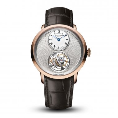 Đồng hồ Arnold & Son Instrument UTTE Tourbillon Rose Gold Silver guilloché Dial 42mm