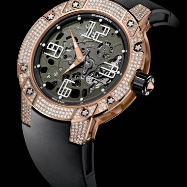 Đồng Hồ Richard Mille RM 033 Automatic Winding Extra Flat Red Gold Pave Diamond
