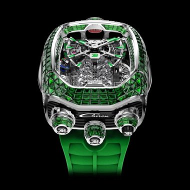 Đồng Hồ Jacob & Co. Bugatti Chiron Baguette Tsavorite Tourbillon BU800.30.BE.UA.ABRUA