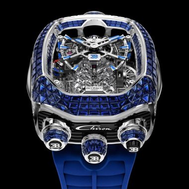 Đồng Hồ Jacob & Co Bugatti Chiron Baguette Blue Sapphires BU800.30.BB.UA.ABRUA