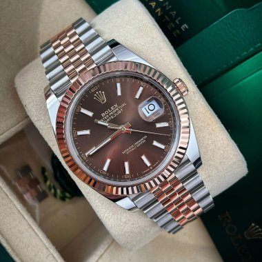 Đồng hồ Rolex Datejust 41mm Steel & Everose Gold Chocolate Dial 126331