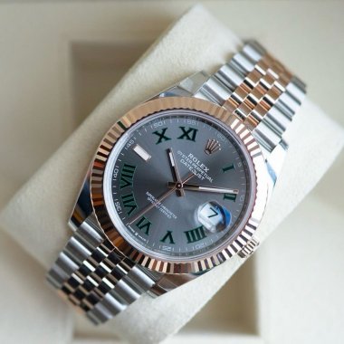 Đồng hồ Rolex Datejust 41mm Everose Gold Oyster 126331 Cọc Số La Mã