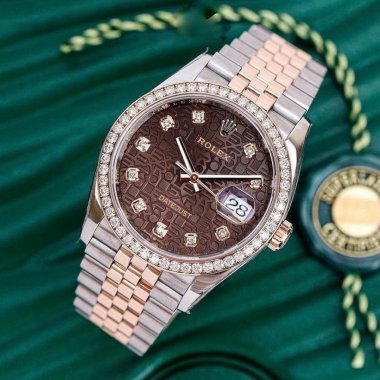 Rolex Datejust 36mm Chocolate Jubilee Diamond Bezel 126281RBR