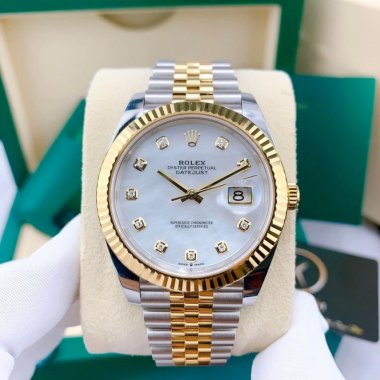 Đồng hồ Rolex Datejust 41mm Steel and Yellow Gold 126333 White MOP Diamond