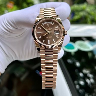 Đồng hồ Rolex Day Date 40mm 228235 Chocolate Dial  Everose Gold 