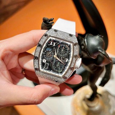 Đồng Hồ Richard Mille RM 72-01 White Gold Lifestyle Flyback Chronograph Diamonds