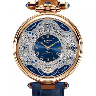 Đồng hồ Bovet Amadeo Fleurier Virtuoso VII Red Gold Blue Guilloché ACQPR037