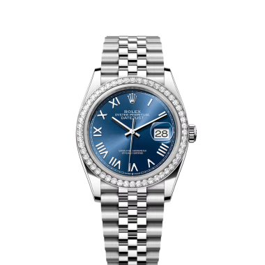 Đồng hồ Rolex Datejust 36mm thép Oystersteel, vàng trắng và kim cương Số tham chiếu 126284RBR