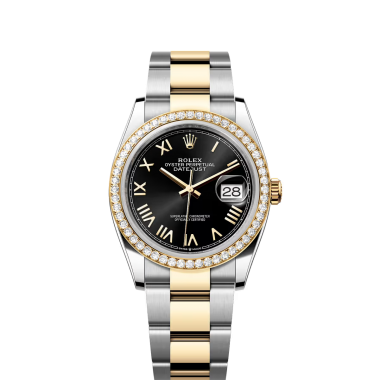 Đồng hồ Rolex Datejust 36mm thép Oystersteel, vàng kim và kim cương Số tham chiếu 126283RBR