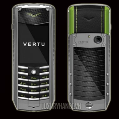 Vertu Ascent X Titanium Carbon Fibre Black And Green Leather Mới 98%