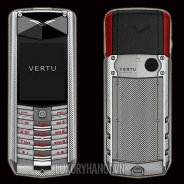 Vertu Ascent X Knurled Red And Black Leather Mới 95%