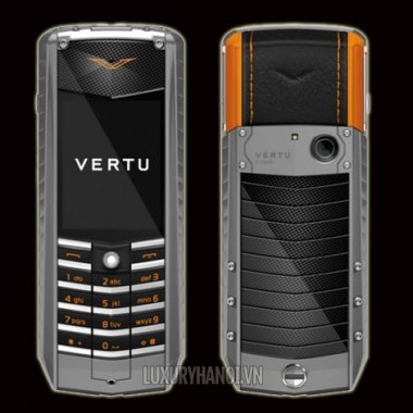 Vertu Ascent X Titanium Carbon Fibre Black And Orange Leather 96%