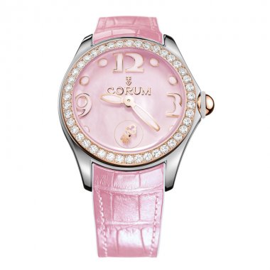 Corum Watch Bubble Mother of Pearl Ladies Pink Diamond L295/03051