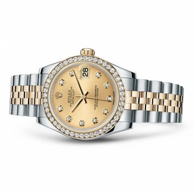 Đồng hồ Rolex Oyster Perpetual Lady Datejust 178383 31mm Yellow Gold Diamonds