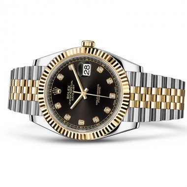 Đồng hồ Rolex Datejust 41mm Steel & Yellow Gold Fluted Bezel Black Dial 126333