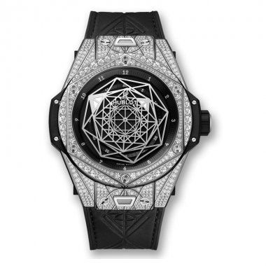 Đồng hồ Hublot Big Bang Sang Bleu Titanium Pavé 415.NX.1112.VR.1704.MXM17, 45mm