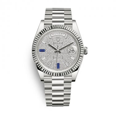 Đồng hồ Rolex Day-Date 40mm Diamond Paved Dial White Gold 228239