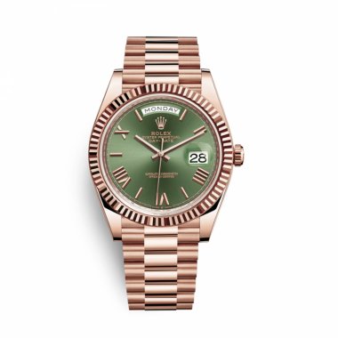 Đồng hồ Rolex Day Date 40mm 228235 Olive Green Dial Everose Gold
