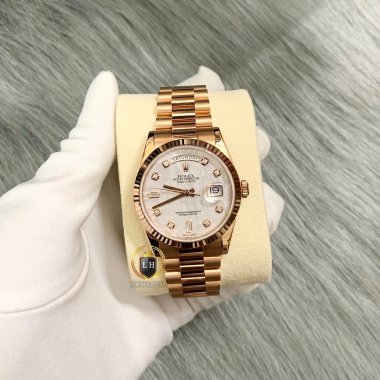 Đồng hồ Rolex Day-Date 36mm Rose Gold Meteorite Dial 118235