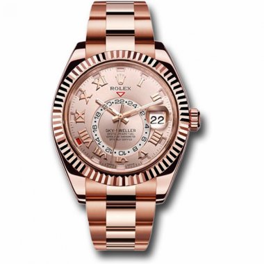 Đồng hồ Rolex Sky Dweller Sundust Dial Everose Gold 326935