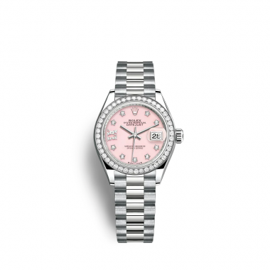 Đồng Hồ Rolex Datejust 28mm White Gold Pink Diamond Dial 279139RBR